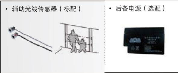 附加功能（備用電源、輔助光線傳感器）